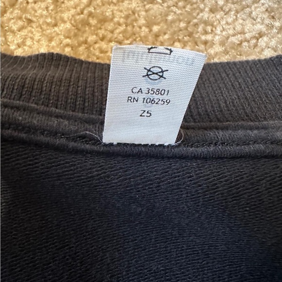 Lululemon Scuba Crew Neck Sweatshirt in Black Size 8 - Picture 11 of 11